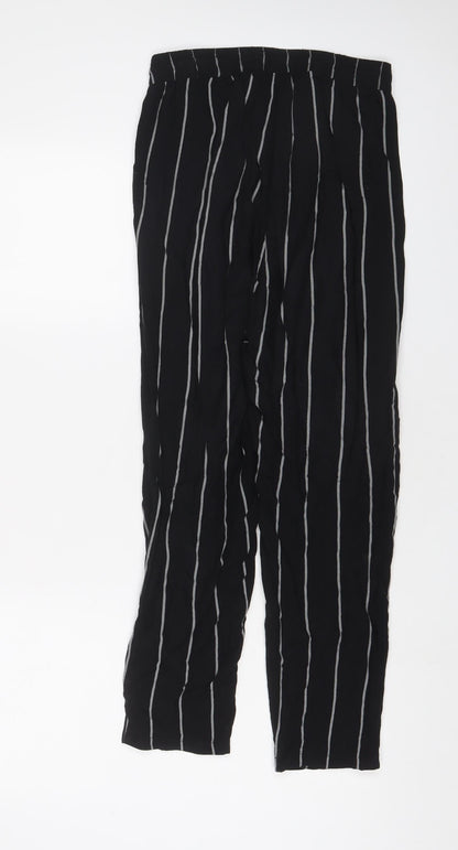 Womens UK Size 8 PRETTYLITTLETHING Regular Fit  Black Trousers