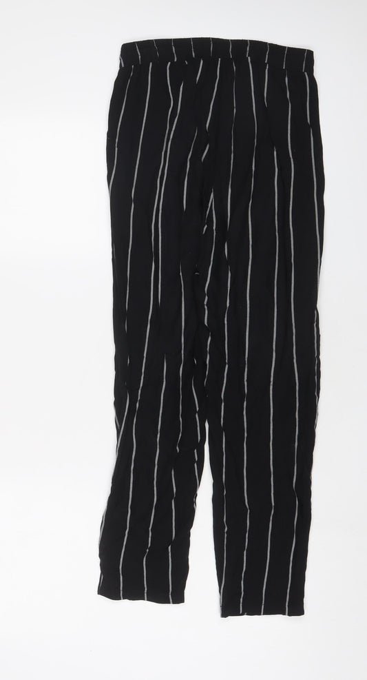 Womens UK Size 8 PRETTYLITTLETHING Regular Fit  Black Trousers