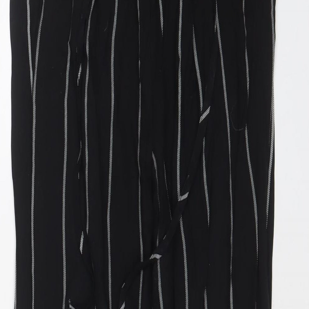 Womens UK Size 8 PRETTYLITTLETHING Regular Fit  Black Trousers