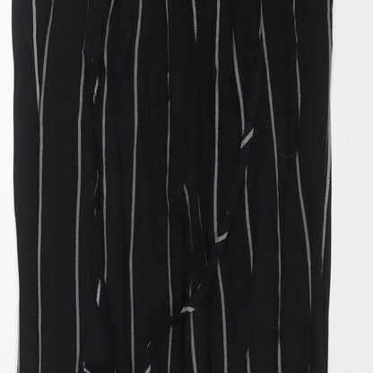 Womens UK Size 8 PRETTYLITTLETHING Regular Fit  Black Trousers