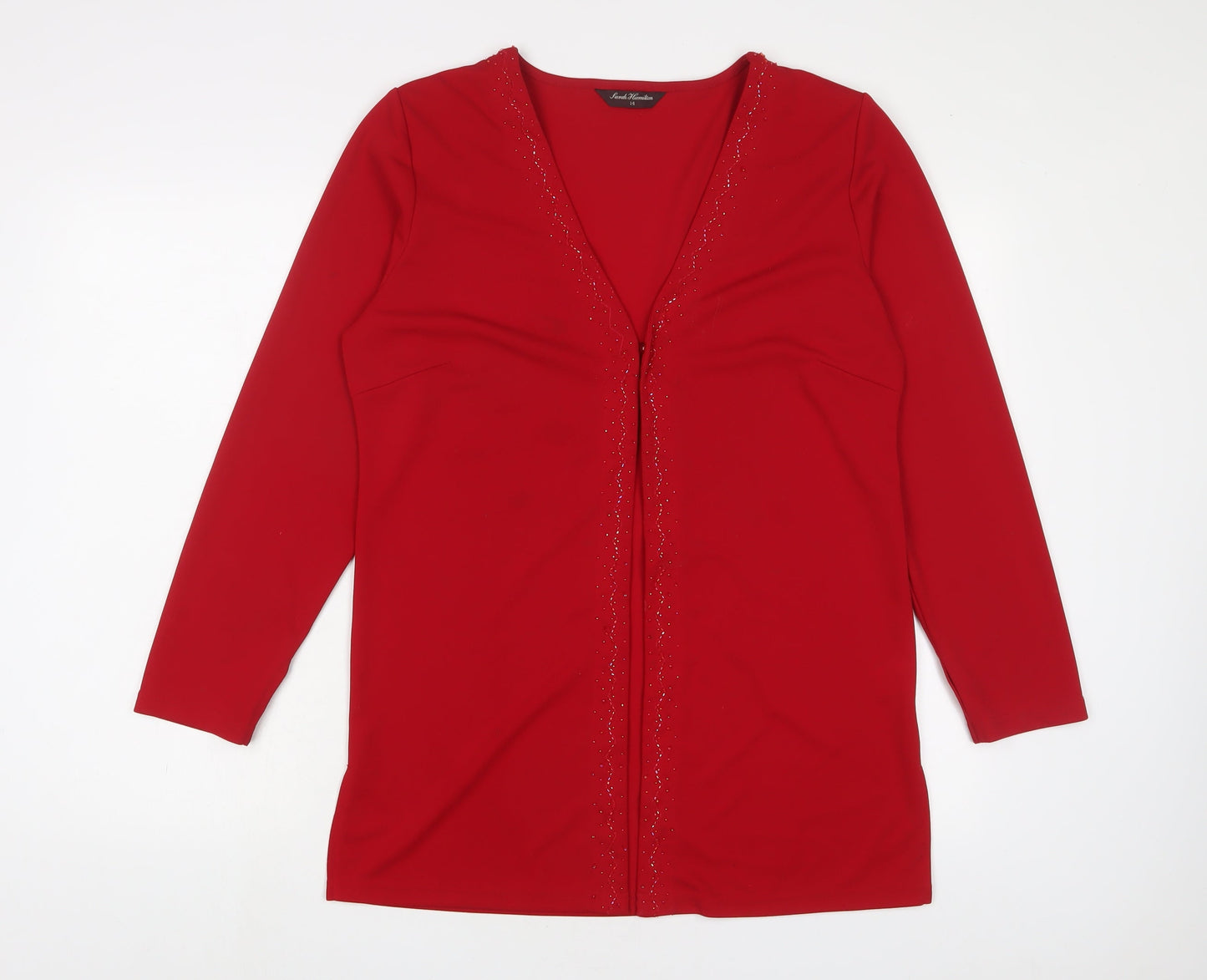 Womens UK Size 14 Sarah Hamilton Red Jacket