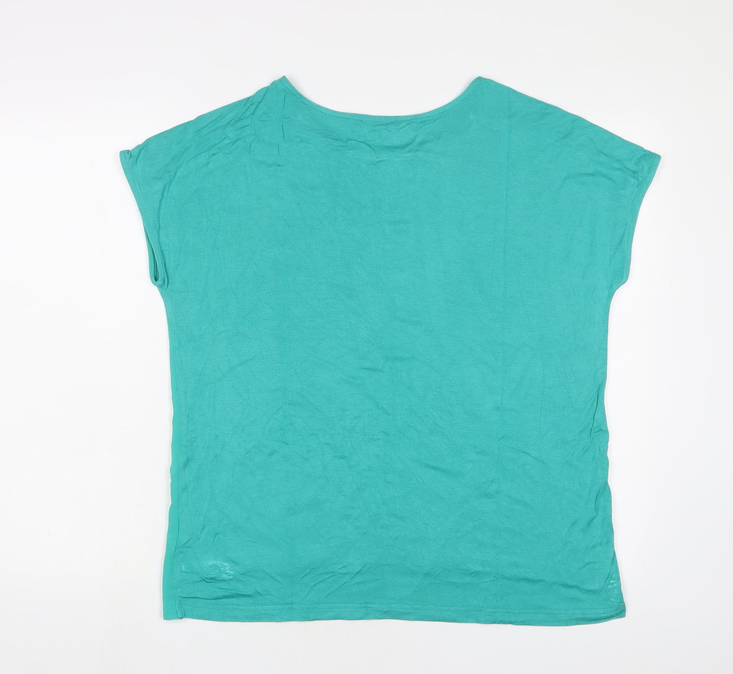 Womens UK Size M Klass Green Basic T-Shirt