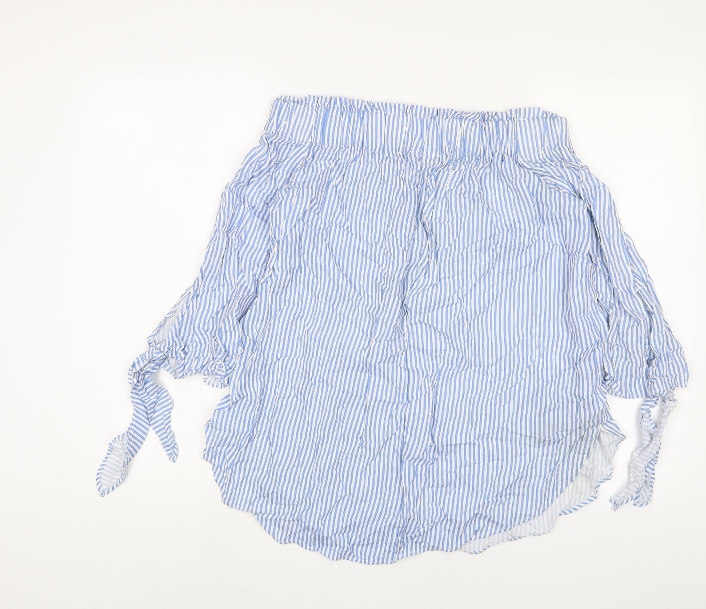 Womens UK Size 10 H&M Blue Basic Blouse