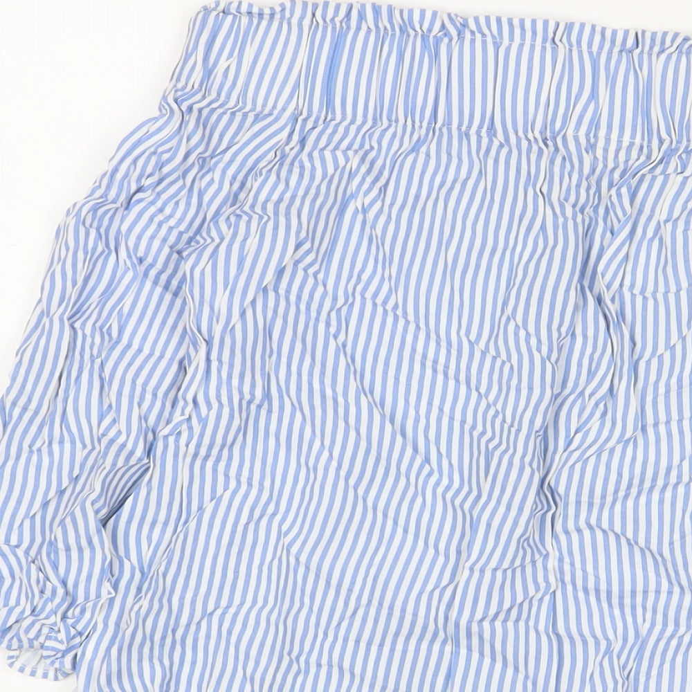 Womens UK Size 10 H&M Blue Basic Blouse
