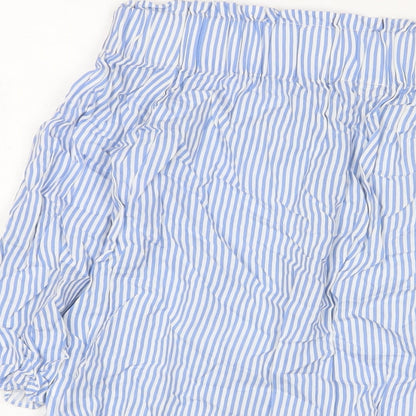 Womens UK Size 10 H&M Blue Basic Blouse
