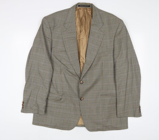Mens UK Size 42 Marks and Spencer Regular Brown Suit Jacket