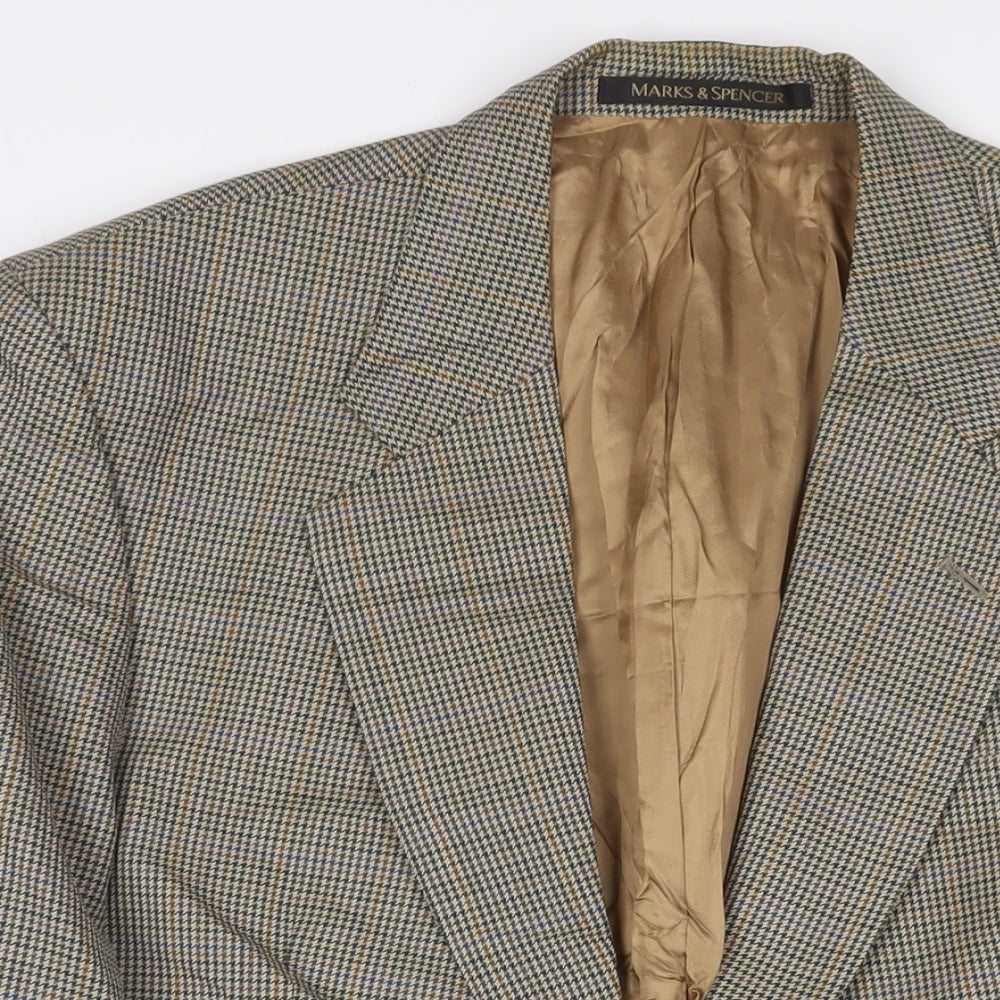 Mens UK Size 42 Marks and Spencer Regular Brown Suit Jacket