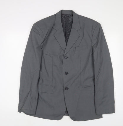 Mens UK Size 40 Giorgio Armani Regular Grey Suit Jacket