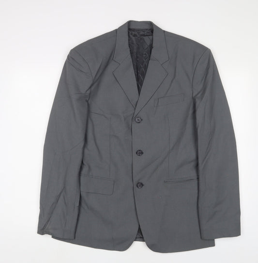 Mens UK Size 40 Giorgio Armani Regular Grey Suit Jacket