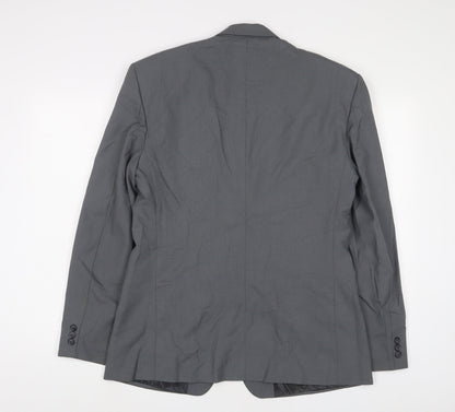 Mens UK Size 40 Giorgio Armani Regular Grey Suit Jacket