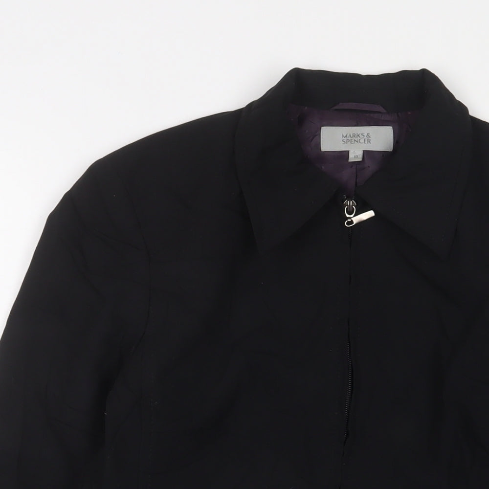 Womens UK Size 10 Marks and Spencer Black Jacket