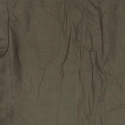 Zantos Mens Brown Plaid Polyester Jacket Suit Jacket Size 40 Regular