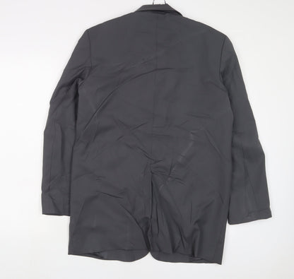 Zara Mens Grey Jacket Blazer Size S Button
