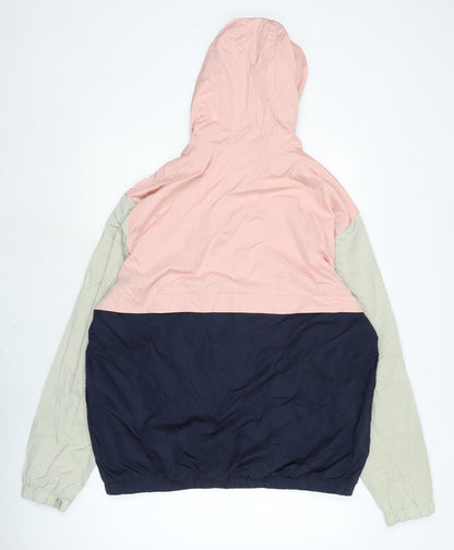 Divided Womens Blue Anorak Jacket Size L Zip