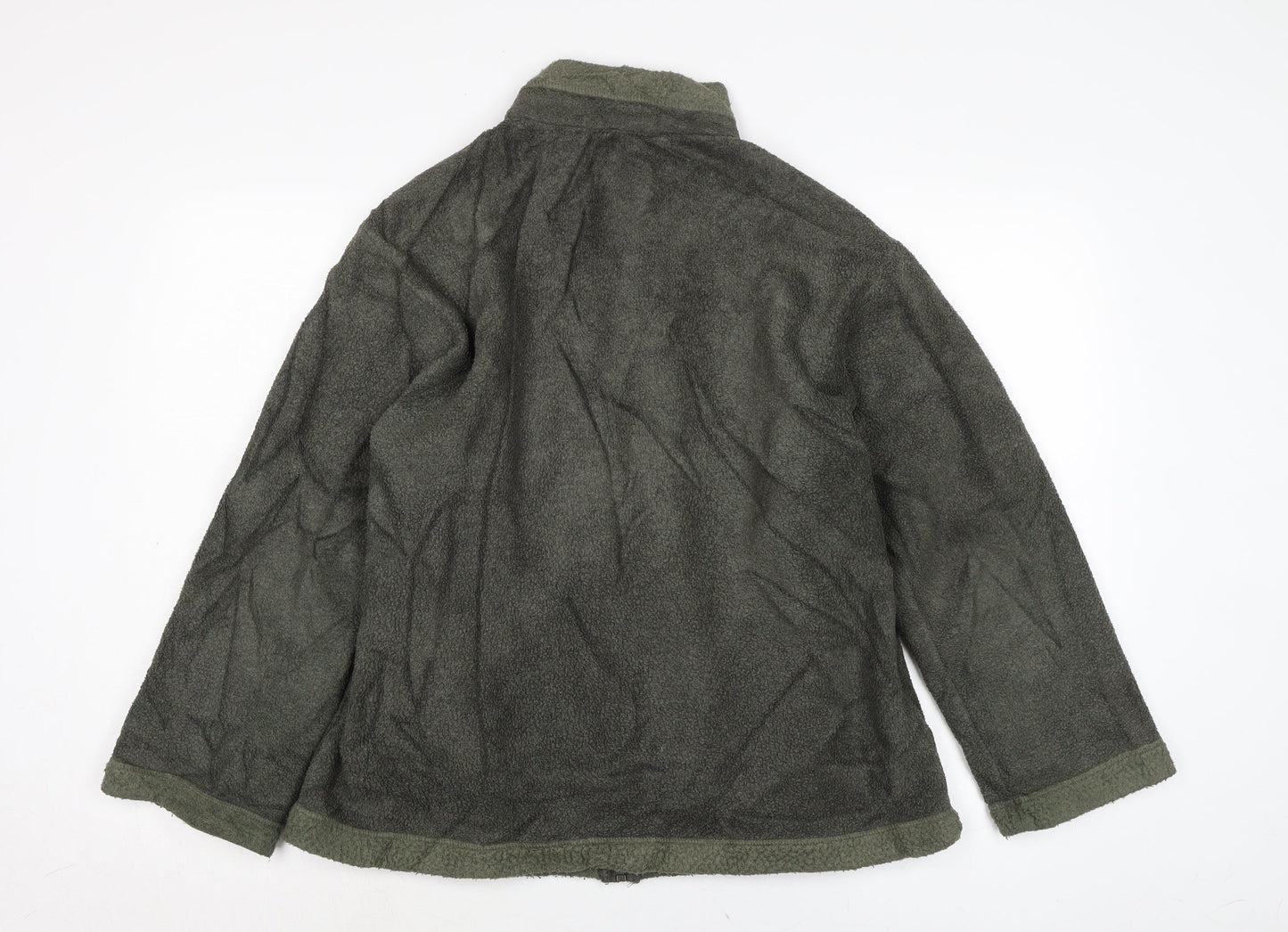 Marks and Spencer Womens Green Jacket Size 14 Zip