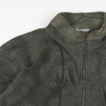 Marks and Spencer Womens Green Jacket Size 14 Zip