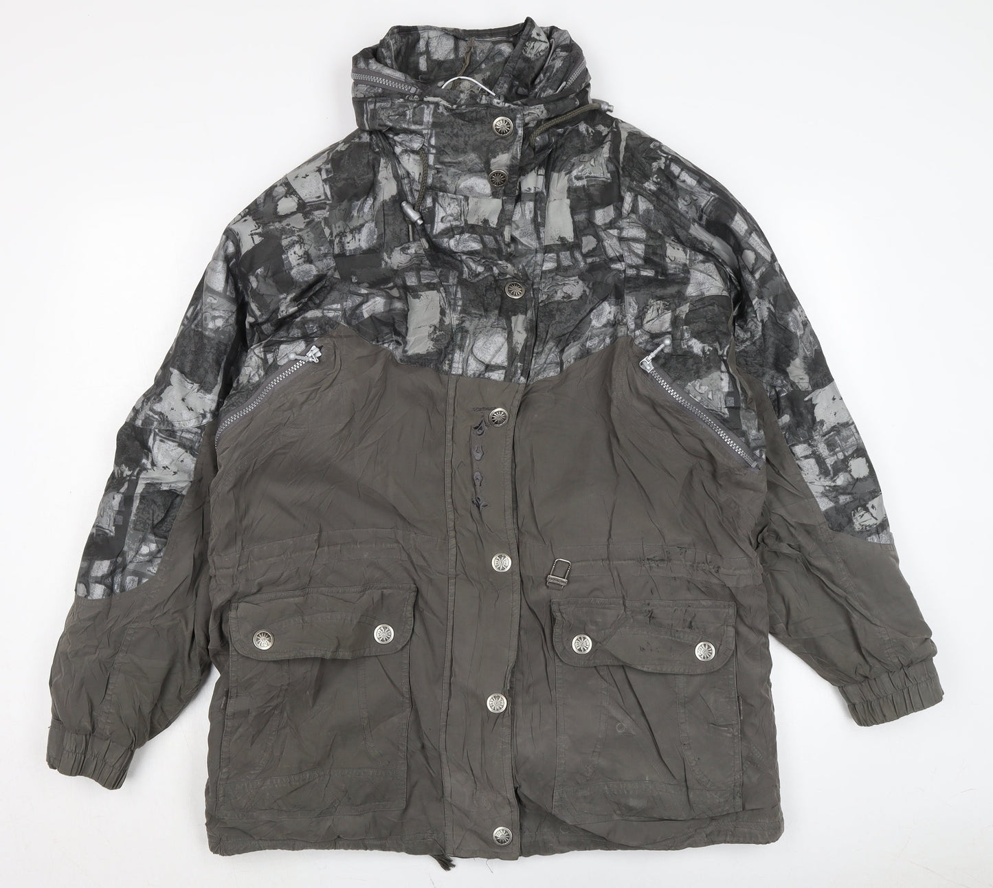 Womens UK Size M Tresspass Green Anorak Coat