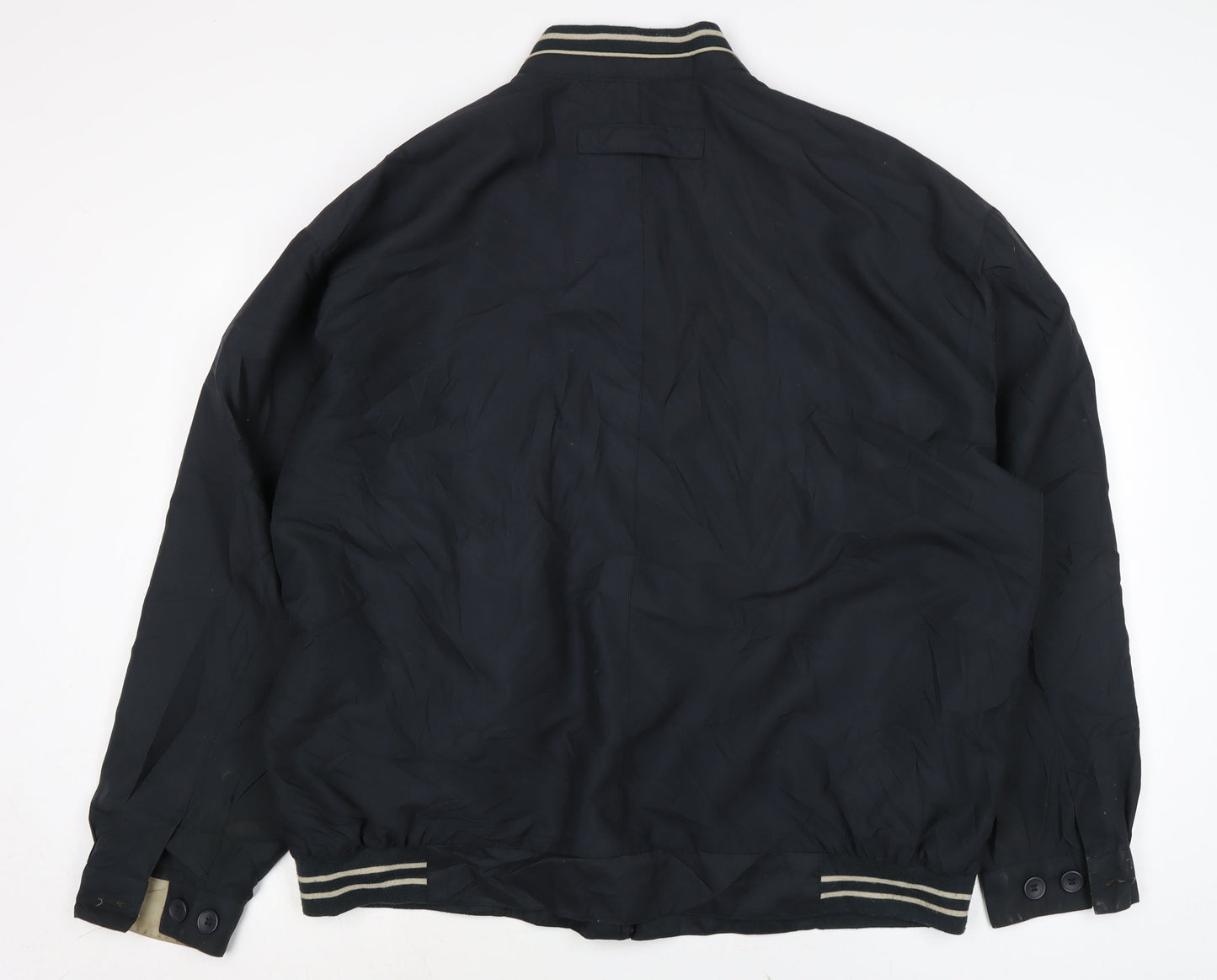 Mens UK Size 2XL Premier Man Blue Bomber Jacket