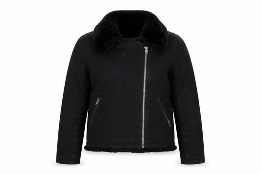 ASOS Womens Black Biker Jacket Size 12 Zip