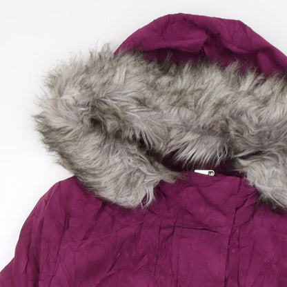 Womens UK Size 14 Bonmarché Purple Anorak Coat