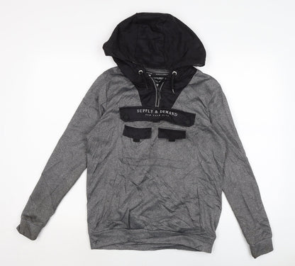 Supply & Demand Co. Boys Grey Polyester Pullover Sweatshirt Size 13-14 Years