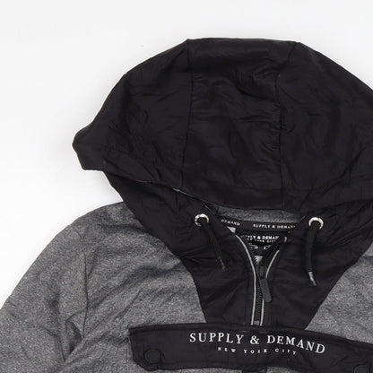 Supply & Demand Co. Boys Grey Polyester Pullover Sweatshirt Size 13-14 Years
