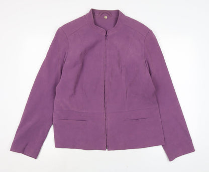 Womens UK Size 16 EWM Purple Jacket