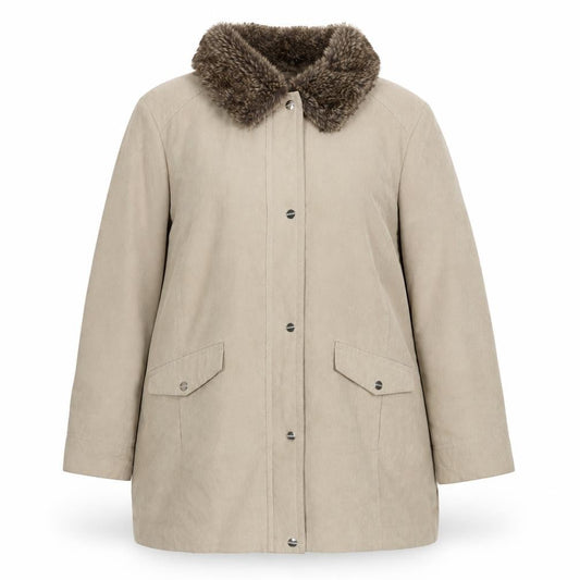 Womens UK Size 20 EWM Beige Overcoat