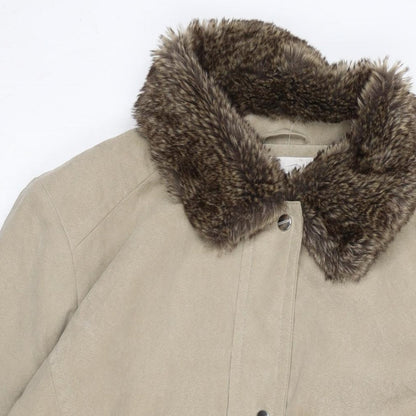 Womens UK Size 20 EWM Beige Overcoat