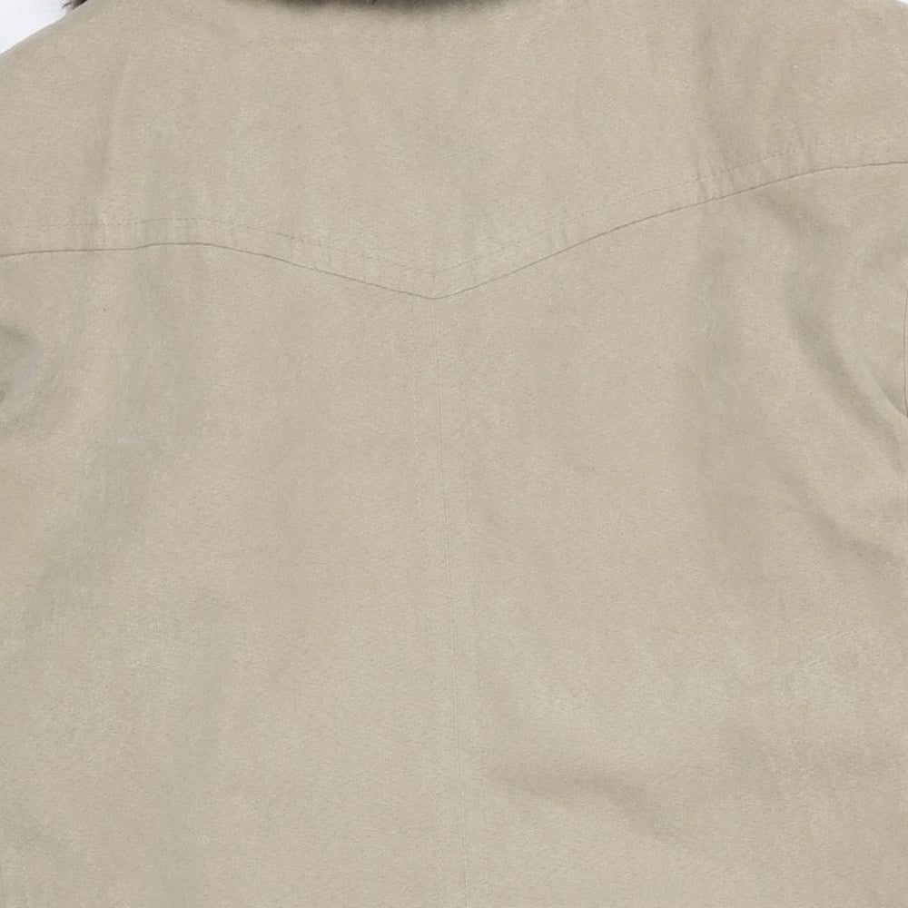 Womens UK Size 20 EWM Beige Overcoat