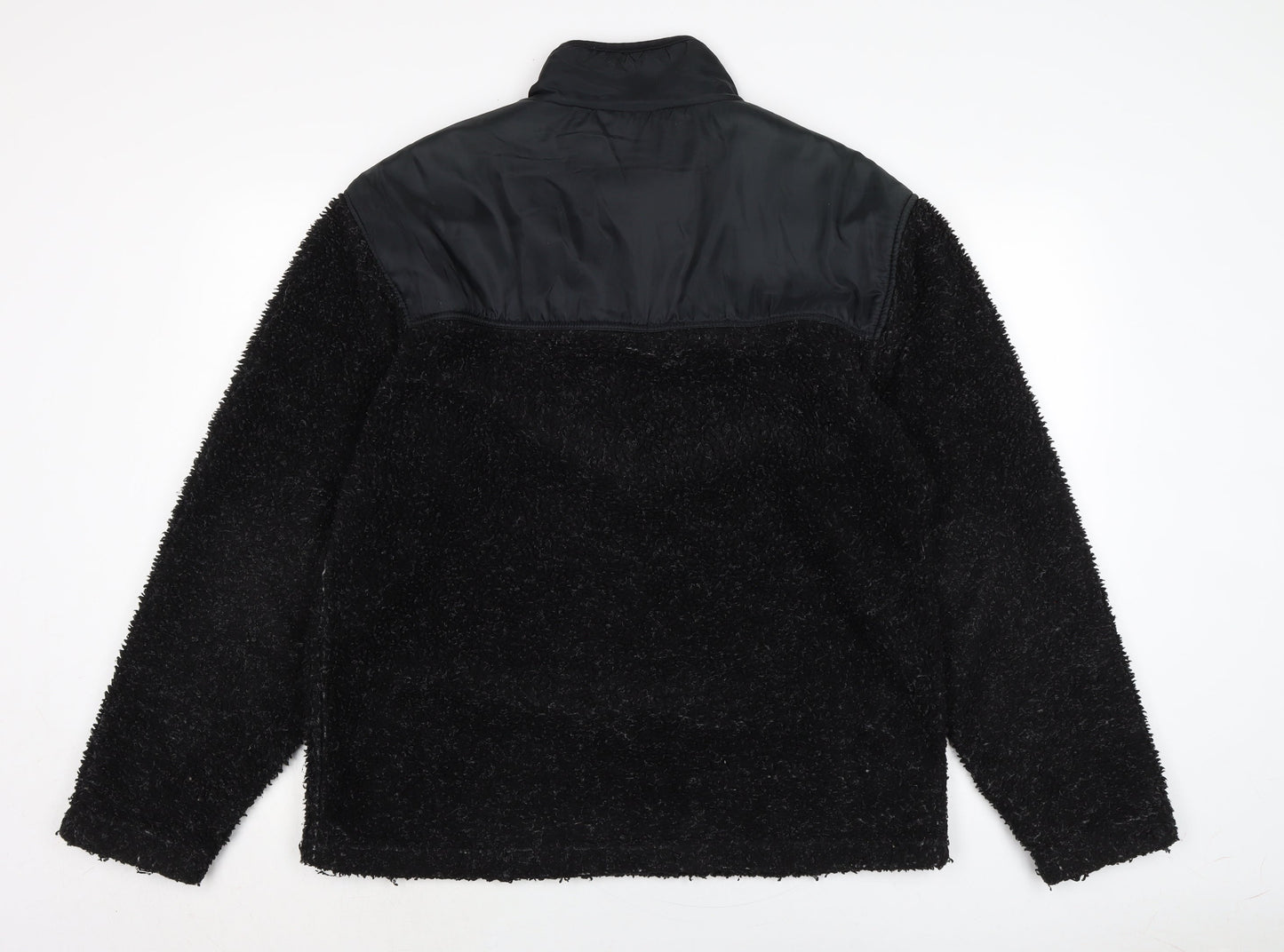 sports performane Mens Blue Polyester Henley Sweatshirt Size S