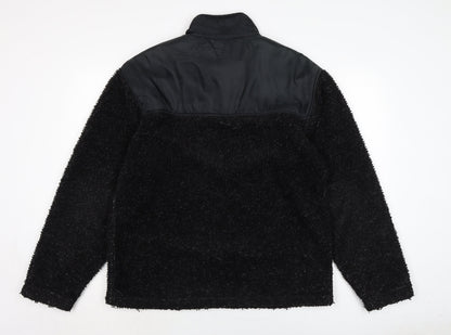 sports performane Mens Blue Polyester Henley Sweatshirt Size S