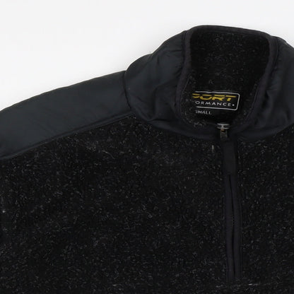 sports performane Mens Blue Polyester Henley Sweatshirt Size S