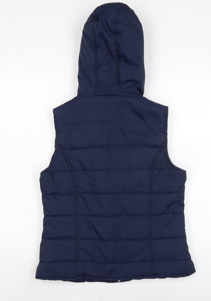 sports performane Womens Blue Gilet Waistcoat Size 10 Zip