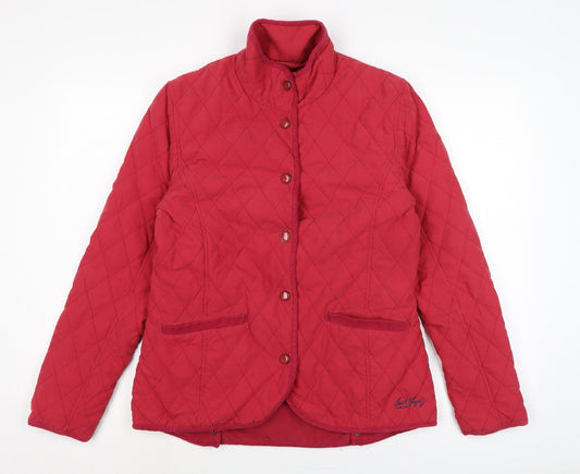 Womens UK Size 10 Jack Murphy Pink Quilted Coat