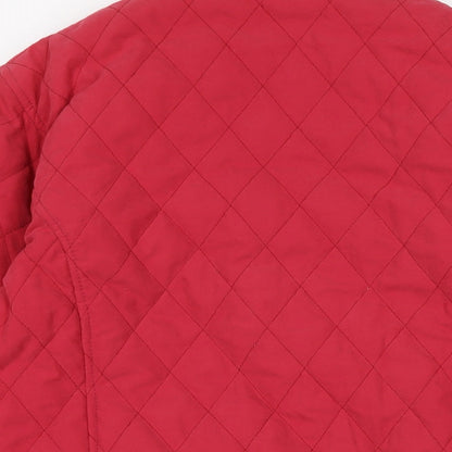 Womens UK Size 10 Jack Murphy Pink Quilted Coat