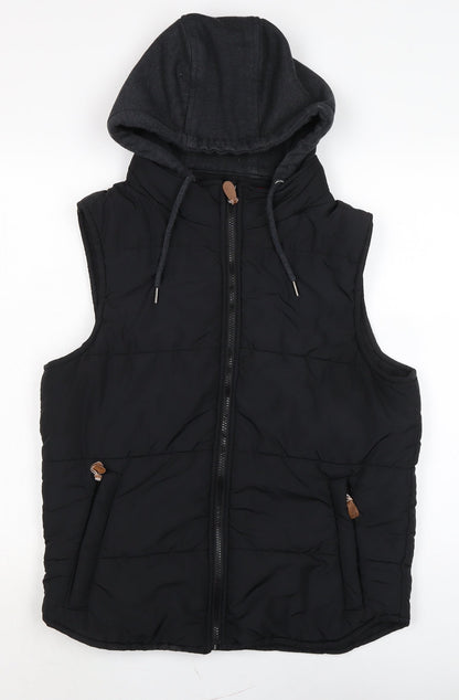Mens UK Size M Connor Black Gilet