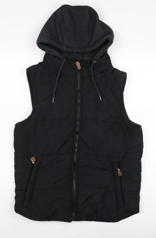 Mens UK Size M Connor Black Gilet