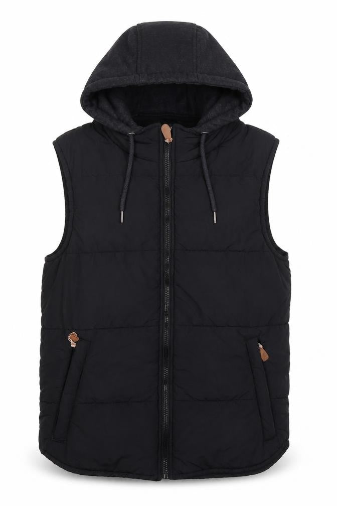 Mens UK Size M Connor Black Gilet