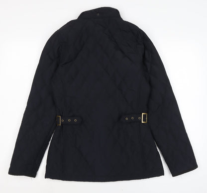 Womens UK Size S Tresspass Black Quilted Coat