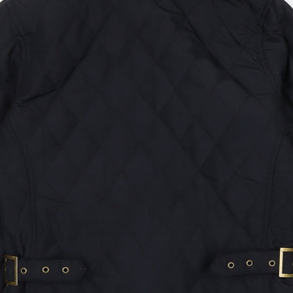 Womens UK Size S Tresspass Black Quilted Coat