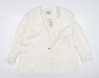 Womens UK Size 20 Soon Ivory Jacket