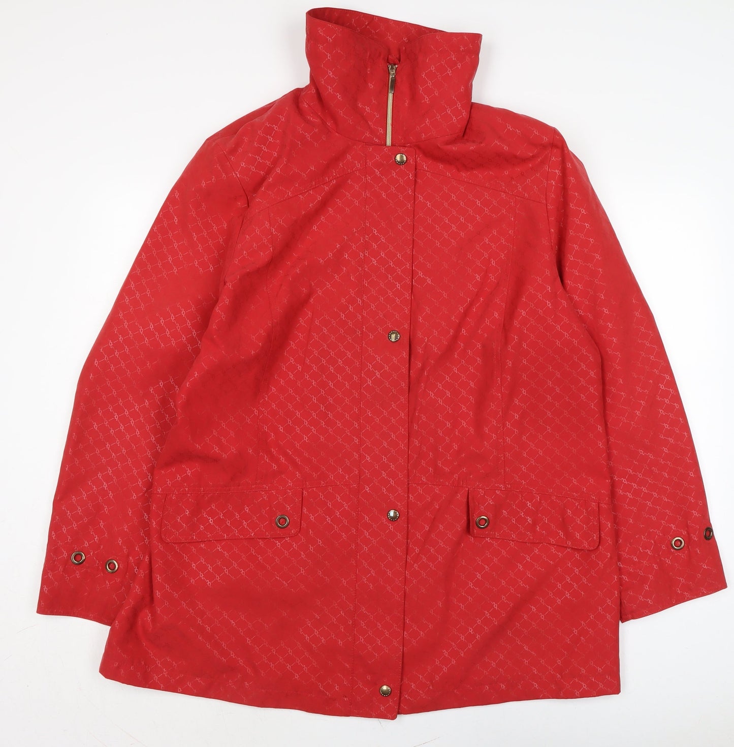 Womens UK Size 20 Concept Red Overcoat