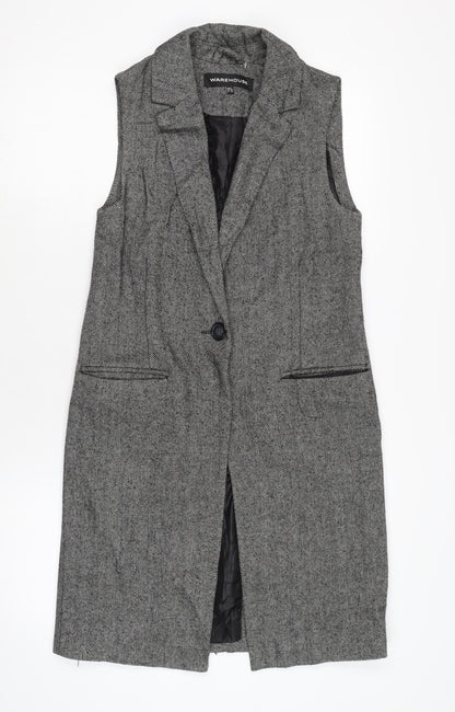 Womens UK Size 6 Warehouse Black Gilet