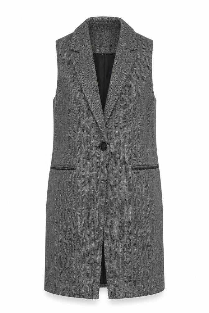 Womens UK Size 6 Warehouse Black Gilet