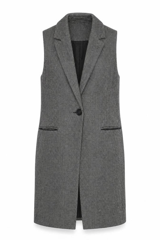 Womens UK Size 6 Warehouse Black Gilet