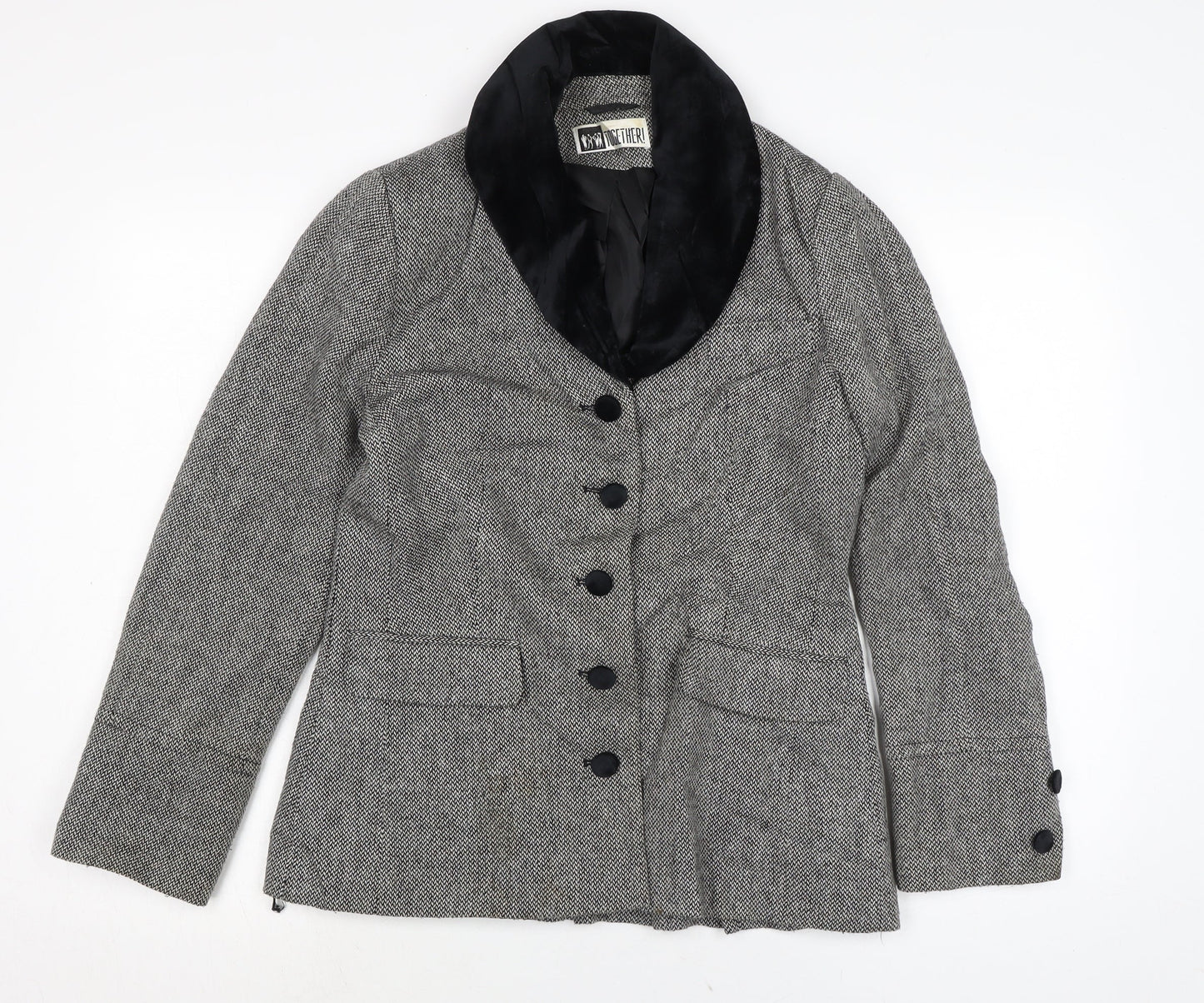 Womens UK Size 12 Together Black Jacket