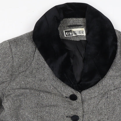 Womens UK Size 12 Together Black Jacket