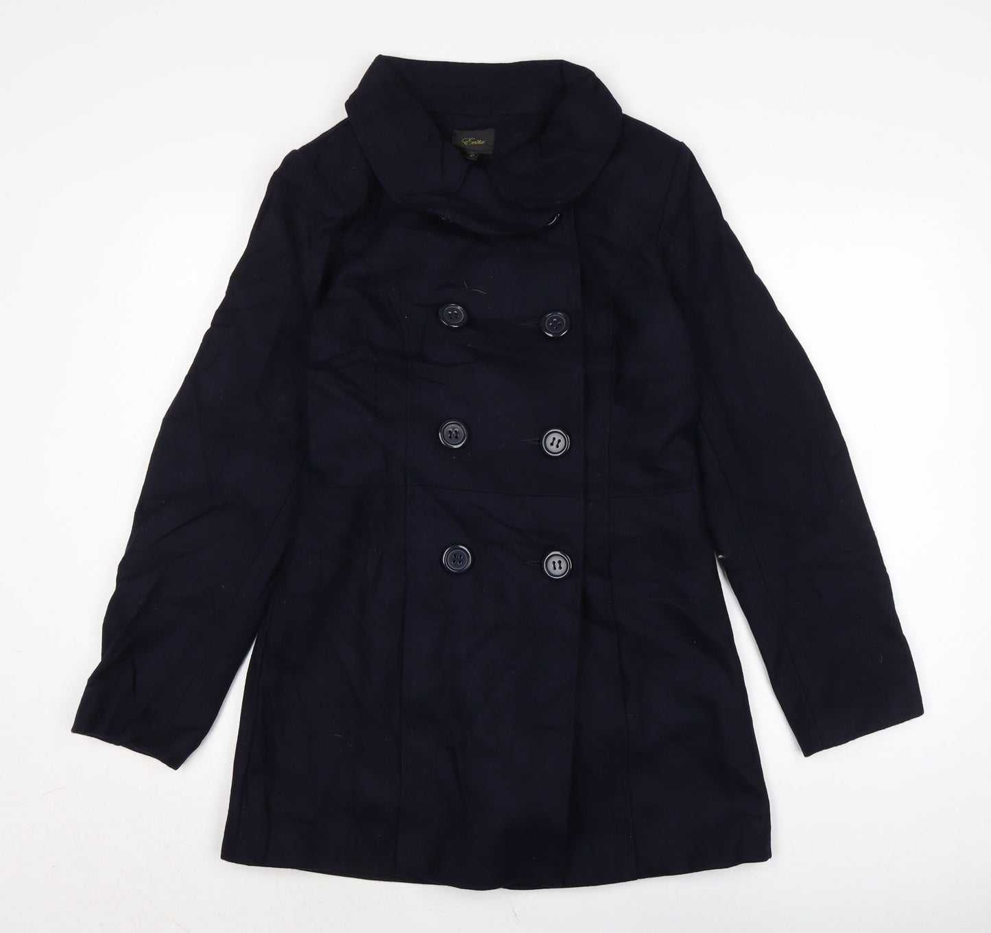 Womens UK Size 12 Evita Blue Overcoat