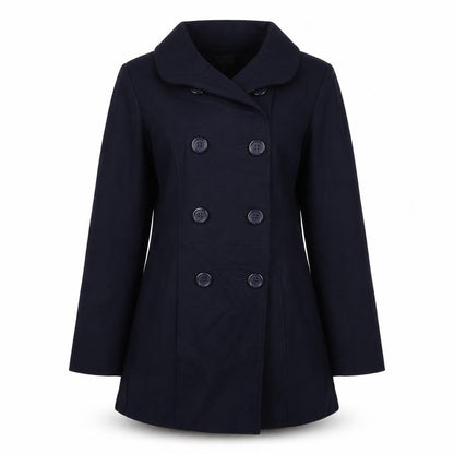 Womens UK Size 12 Evita Blue Overcoat